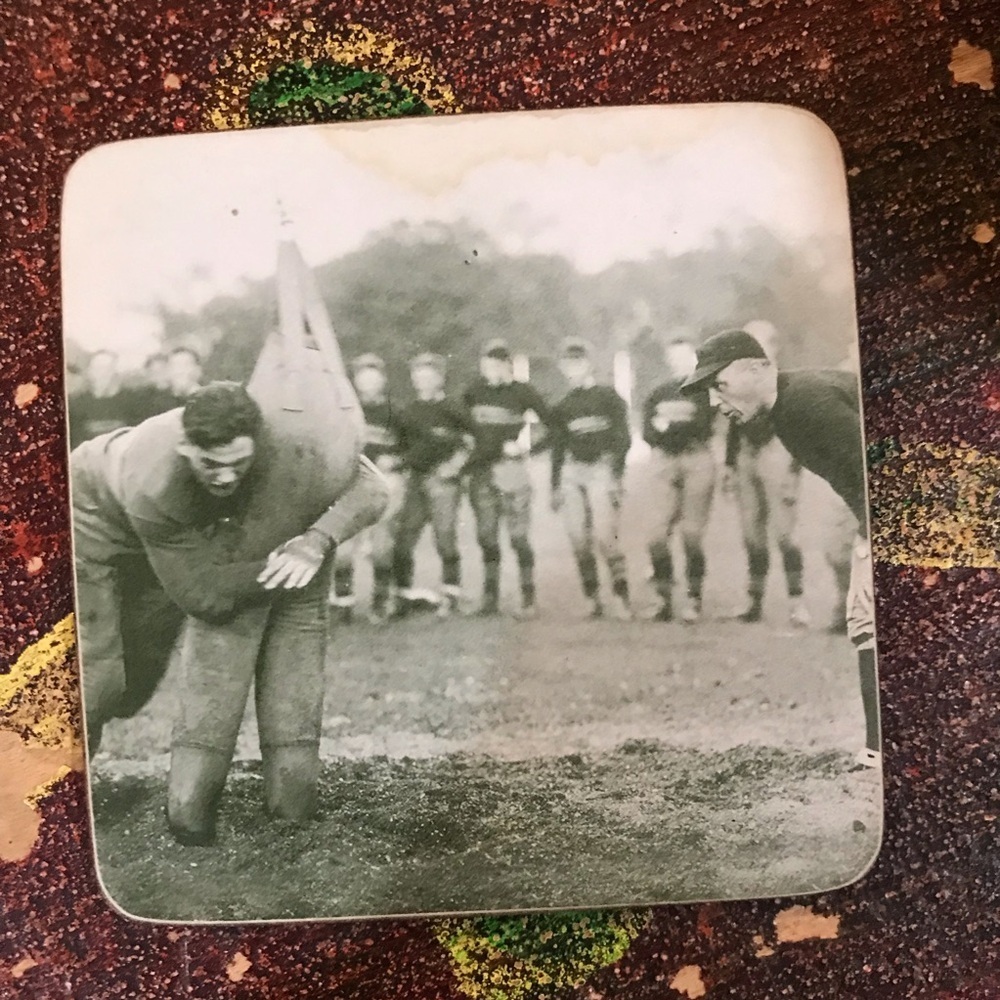 ▪️VINTAGE Pottery Barn Football Coasters - Picture 4 of 7